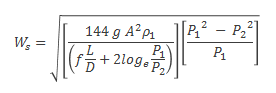 Compressible fluid general flow equation